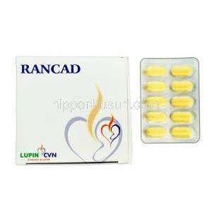 ランカッド，ラネクサジェネリック，ラノラジン 500mg 徐放性製剤