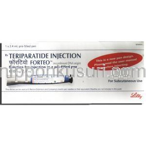 フォルテオ Forteo, テリパラチド  Injection, 600mcg 2.4ml, 注射