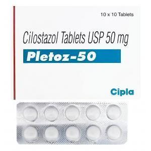 プレトズ　Pletoz-50、ジェネリックプレタール、シロスタゾール50mg