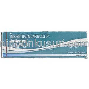 インドカプ Indocap, インテバン ジェネリック, インドメタシン, 25mg, カプセル 箱