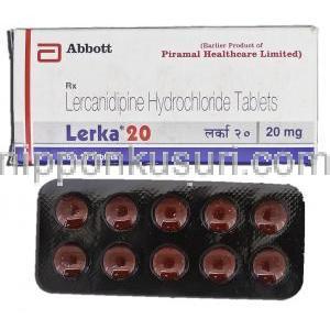 レルカ20 Lerka 20, レルカニジピン塩酸塩, 20mg, 錠