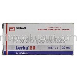 レルカ20 Lerka 20, レルカニジピン塩酸塩, 20mg, 錠 箱