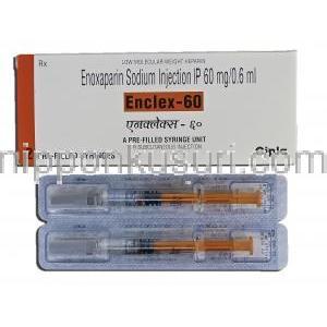 エンクレックス-60 Enclex-60, ロベノックス ジェネリック, エノキサパリンナトリウム, 60mg  0.6ml, 注射