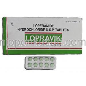 ロプラヴィック Lopravik, ロペラミン 2mg, 錠