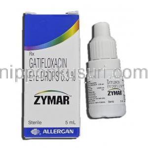 ザイマー Zymar, ガチフロキサシン 0.3%, 5ml, 点眼薬
