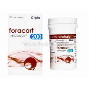 フォラコート200 Foracort200、ジェネリックシムビコート、フマル酸ホルモテロール6mcg/ブデソニ
