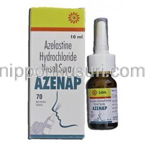 アゼナップ Azenap, アステリン ジェネリック, アゼラスチン10 ml 70MD 点鼻液噴霧用 (Sava medica)