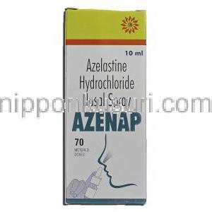 アゼナップ Azenap, アステリン ジェネリック, アゼラスチン10 ml 70MD 点鼻液噴霧用 (Sava medica) 箱