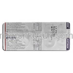 ジスチノン Distinon, ピリドスチグミン, 60mg, 錠 包装裏面