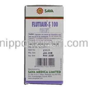 フルチエア-Ｓ100 Flutiair-s 100, サルメテロール, フルチカゾンプロピオン酸エステル , 吸入用カプ
