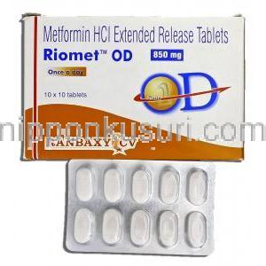 リオメットOD Riomet OD, メトホルミン ER, 850mg, 錠