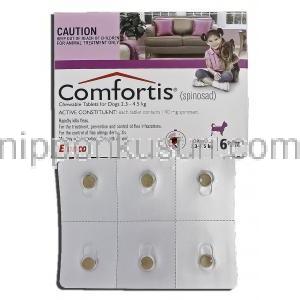 コンフォーティス Comfortis, スピノサド, 140mg, チュアブル錠, 2.3 - 4.5 kg 犬用