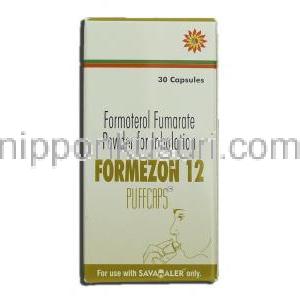 フォルメゾン12 Formezon 12, フマル酸ホルモテロール, 吸入用パウダー 箱側面2