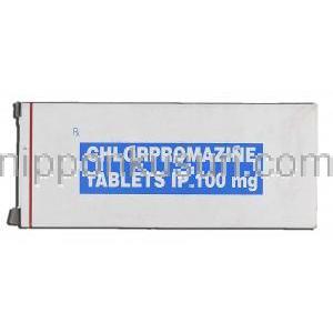 クロルプロマジン Chlorpromazine, ウインタミン ジェネリック, クロルプロマジン 100mg 錠 箱