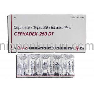 セファデックス250 Cephadex-250 DT, ケフレックス ジェネリック, セファレキシン, 250mg 