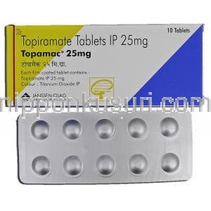 トパマック Topamac, トピラマート, 25mg, 錠