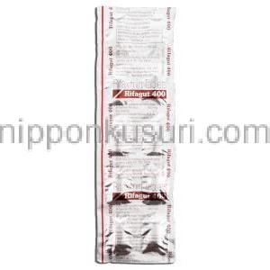 リファガット400 Rifagut 400, キシファクサン ジェネリック, リファキシミン 400mg, 錠 包装