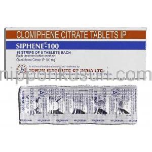 サイフェン100 Siphene 100, クロミッド ジェネリック, クロミフェン 100mg, 錠