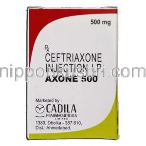 アキソン500 Axone 500, ロセフィン ジェネリック, セフトリアキソンナトリウム 500mg, 注射, 箱