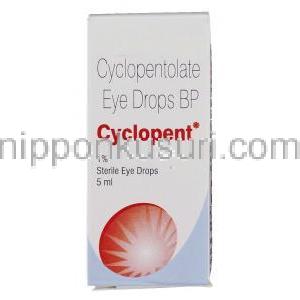 シクロペント Cyclopent, サイプレジンジェネリック, シクロペントラート 1% 5ml  点眼薬 (Sun Pharma)