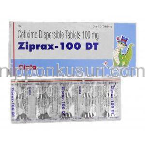 ジプラックDT 100 Ziprax-100 DT, スプラックス ジェネリック, セフィキシム 5mg, 徐放錠
