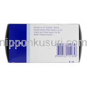 ゼルドックス Zeldox, ジプラシドン, 80mg, カプセル, 製造者情報