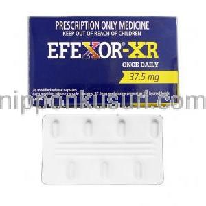 エフェクサー XR　Efexor-XR, ベンラファキシン 37.5mg カプセル (Wyeth) 