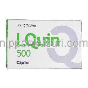 エルクイン500 LQuin 500, クラビット ジェネリック, レボフロキサシン , 500mg, 錠, 箱