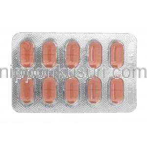 エルクイン500 LQuin 500, クラビット ジェネリック, レボフロキサシン , 500mg, 錠, 包装