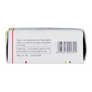 アスプリト-5 Asprito-5, アビリファイ ジェネリック, アリピプラゾール, 5 mg, 錠, 箱側面