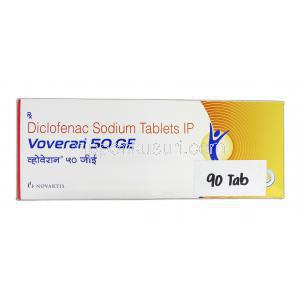 ボベラン50 Voveran 50 GE, ボルタレン ジェネリック, ジクロフェナクナトリウム, 50mg, 錠, 箱