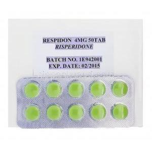 レスピドン Respidon, リスパダール  ジェネリック, リスペリドン 4mg 錠