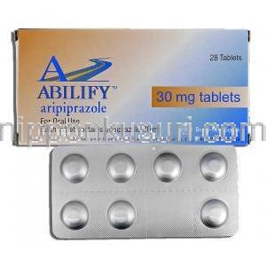 エビリファイ  Abilify, アリピプラゾール  30mg 錠