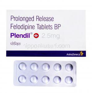 プレンディル Plendil, フェロジピン 2.5mg, 錠