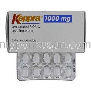 ケプラ Keppra, レベチラセタム, 1000mg, 錠