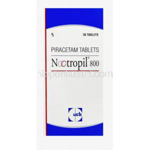 ノートロピル Nootropil, ピラセタム 800mg, 錠, 箱