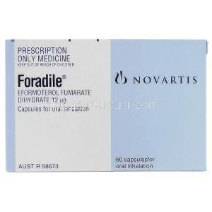 フォラディル Foradile, フォルモテロール（ホルモテロール）  0.012mcg (Australia) 吸入器・吸入カプセル, 