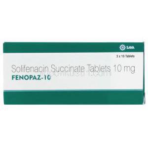 フェノパズ Fenopaz, ビジョケア ジェネリック,ソリフェナシン 10mg, 錠, 箱