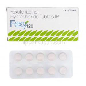 フェキシー Fexy, アレグラ ジェネリック, フェキソフェナジン 120mg 錠