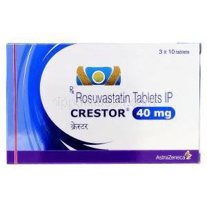 クレストール Crestor, ロスバスタチン 40mg 錠, 箱