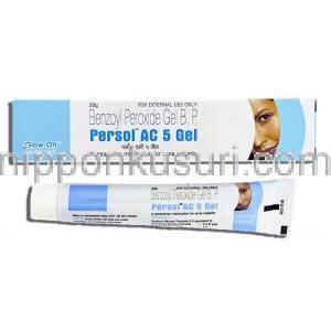 Generic Benzagel, Persol AC, Anhydrous 過酸化ベンゾイルゲル 5% ゲル (Wallace)