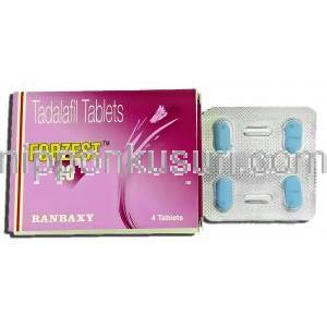 タダラフィル, Forzest, 20mg 錠 (Ranbaxy)