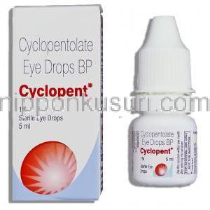 シクロペント Cyclopent, サイプレジンジェネリック, シクロペントラート 1% 5ml  点眼薬 (Sun Pharma)