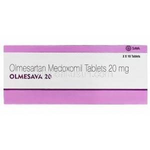 オルメサバ20、ジェネリックベニカー、オルメサルタンメドキソミル20mg 箱