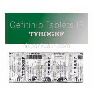 ティロゲフTyrogef、ジェネリックイレッサ、ゲフィチニブ250mg