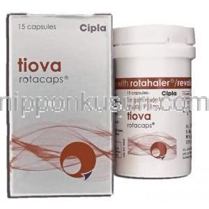 チオトロピウム, Tiova,  18mcg, 吸入用カプセル (CIPLA)