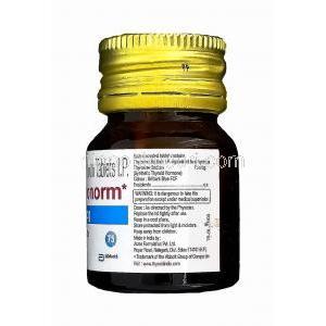 チロノーム Thyronorm、ジェネリックシンスロイド　Synthroid、チロキシンナトリウム75mcg　製造会