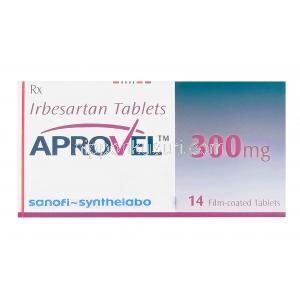 アプロベル300mg、イルベサルタン300mg　箱