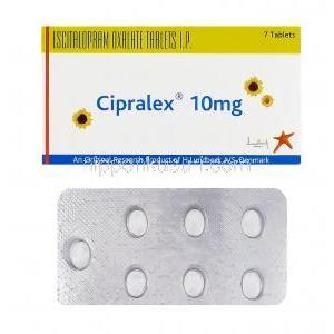 シプラレックス　Cipralex　10mg、エスシタロプラムシュウ10mg