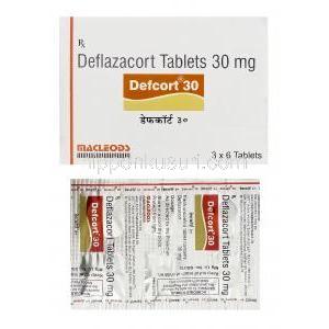 デフコート30　Defcort30、ジェネリックカルコート　Calcort、デフラザコート30mg